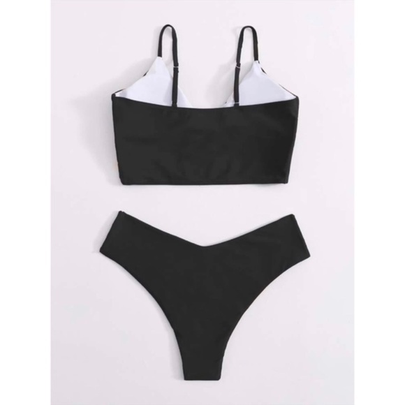 V neck bikini swim suit sexy Cheeky olive green - Picture 6 of 8